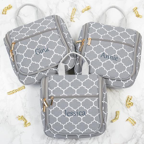 Toiletry Bag for Men & Women, Waterproof Toiletry Organizer For Travels, Travel Shower Bag with Mesh Pockets & Sturdy Ho