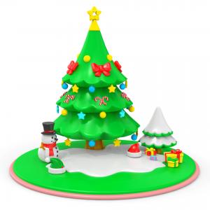 China Baby Building Blocks Baby Learning Toys Silicone Christmas Tree Toys Children