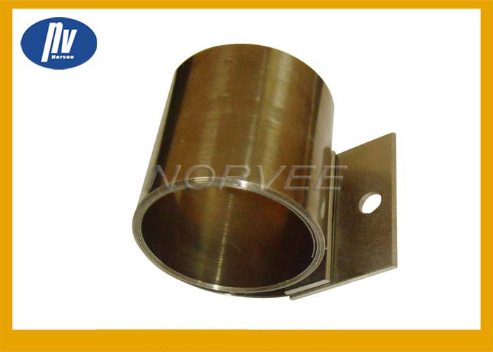 China Constant Force Torsion Spiral Spring Gold Color For Electronic Devices wholesale