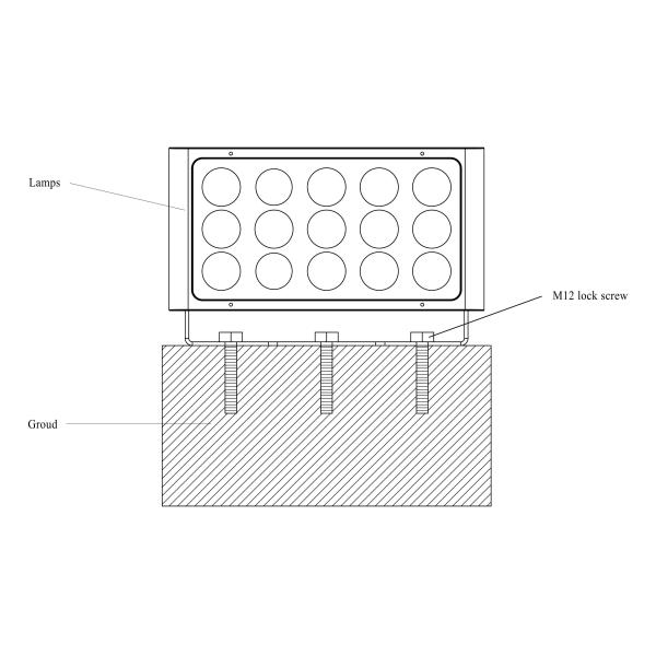 Compact 15pcs × 5W RGBW Quad LED Stage Flood Lights