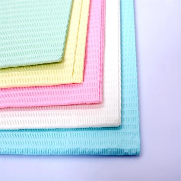 Cloth Like 100% Wood Pulp 33*45cm Disposable Adult Bib