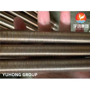 China Low Fin Tube , ASTM B111 C12200 , Copper Alloy Fin Tube wholesale