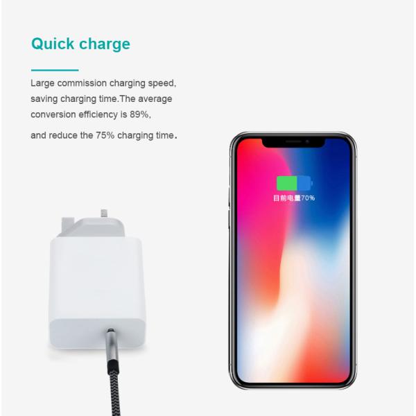 UK 45W PD Fast Charger with USB-C Port QC3.0 Certified