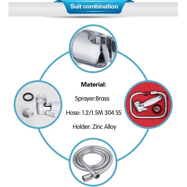 Spray Washing Shower Portable Travel Bathing handheld bidet shattaf