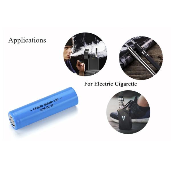 18650 Lithium Iron Phosphate LiFePO4 Battery Cells Long Cycle Life