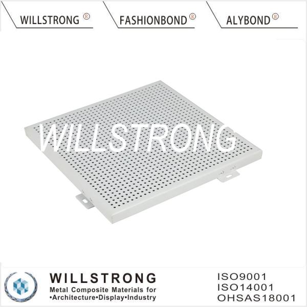 Suspended False Aluminum Ceiling Panel Wood Grid 2MM Regular Sharp Fireproof Soundproof