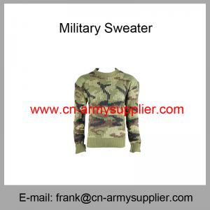 China Wholesale Cheap China Army Green Camouflage Wool Acrylic Military Sweater wholesale