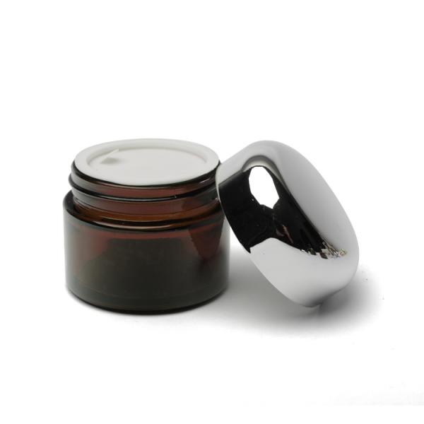 Cosmetic Glass Cream Jar Container Pink Custom Deep Mouth Face Cream Jars 30g 50g