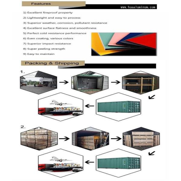 Outdoor 4mm 1500*3050mm Aluminium Composite Sign Board Anti Static