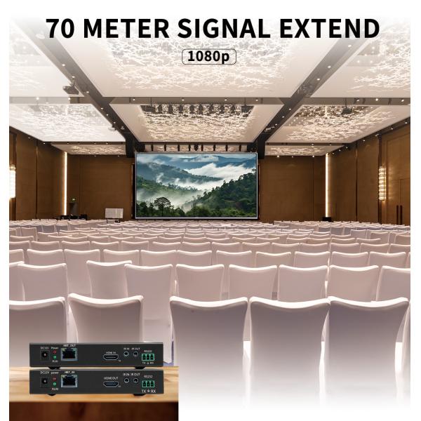 30M 70M 4K HDBT HDMI Extender Single Cat5 Video TV HDMI Monitor Extender Adapter