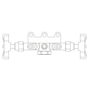 OEM Hvac Commercial Refrigeration Repair Parts R12 Brass Pressure Gauge
