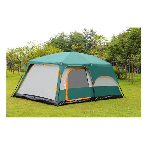 6 8 10 12 Person Rain Proof Tents , Two Bedrooms Outdoor Camping Tent