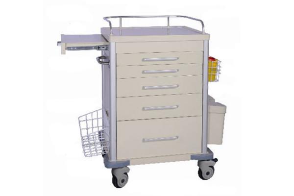 Quality Hospital Medical Trolley ABS Nursing Crash Cart Emergency Drug Trolley (ALS-ET110) for sale