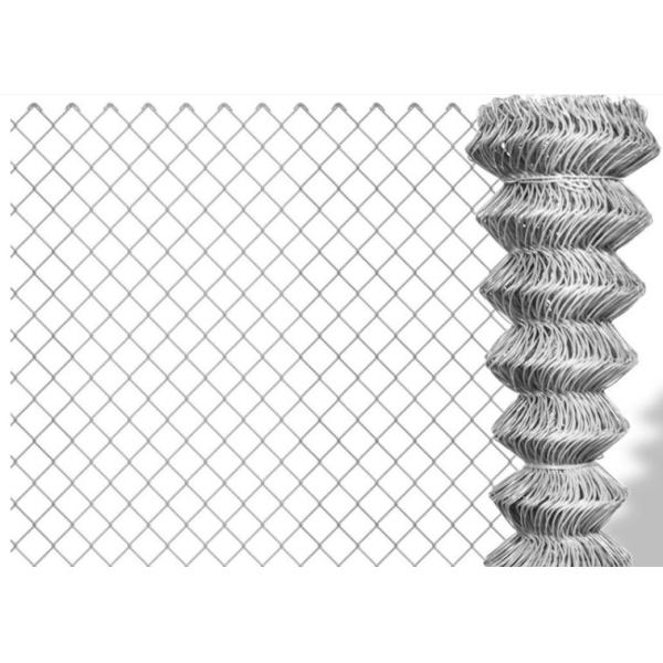 4 Ft 4.8mm Galvanized Chain Link Fence 55x55mm Aperture