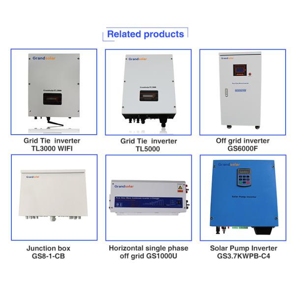Grandglow PV solar Grid Tie Inverter 6kw 7kw 8kw 9kw 10kw MPPT Single phase