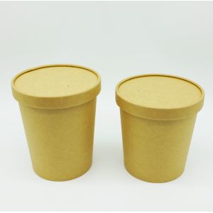 China Straight - Sided Eco Friendly Paper Bowls Flat Transportation Disposable on sale