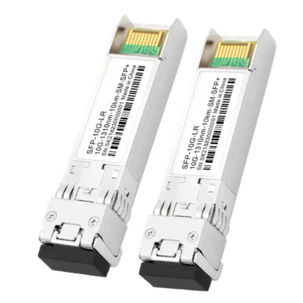 3.3V Fiber Optic Transmitter And Receiver 10G SFP LR 10km 1310nm LC Connector