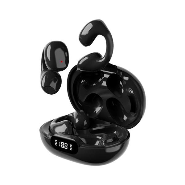 AAC Codecs Bone Conduction Earphone Clip Earring Ear Hook Headsets for Sport and Ambie