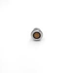 16 Pin Female Metal Circular Connector Receptacle ZGG 2B PCB Fixed Socket