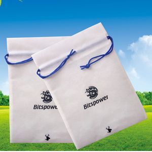China Promotional Drawstring Bags Soft-Loop Handle Style Silk-Screen Printing wholesale