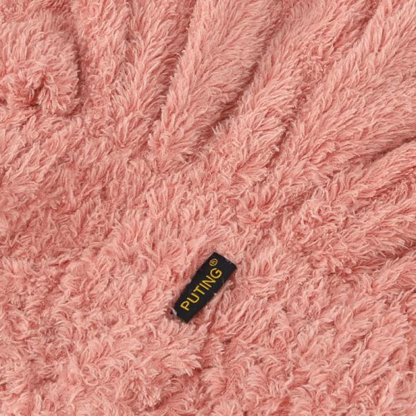 Puting hair-drying cap soft towel fast dryer wrap turban pink absorbent Coral Velvet Quick-drying spa bath tool