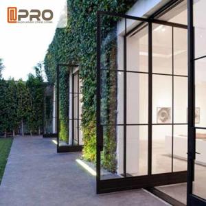 China Modern Tempered Glass Pivot Entry Door Thickness 1.4 / 1.6 /1 .8 / 2.0mm pivot door modern exterior pivot doors Entry wholesale