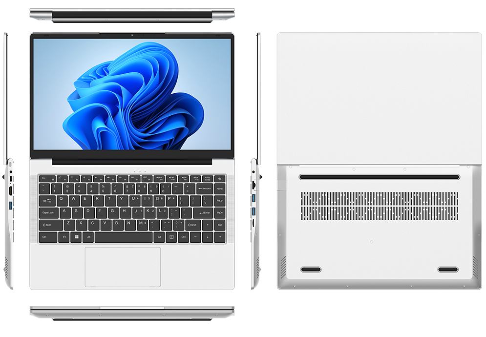 14.1" Business Laptop: Ultra 5-125U CPU, Configurable 16GB/32GB DDR5, 512GB/1TB SSD, Privacy-Protected Webcam, Windows 11 Professional OS.