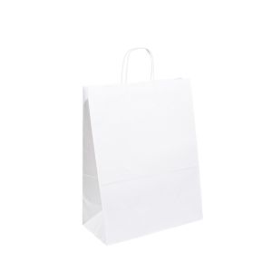 Buy cheap Luxury White Boutique Gift Shopping Handle Paper Bags For Clothes from wholesalers