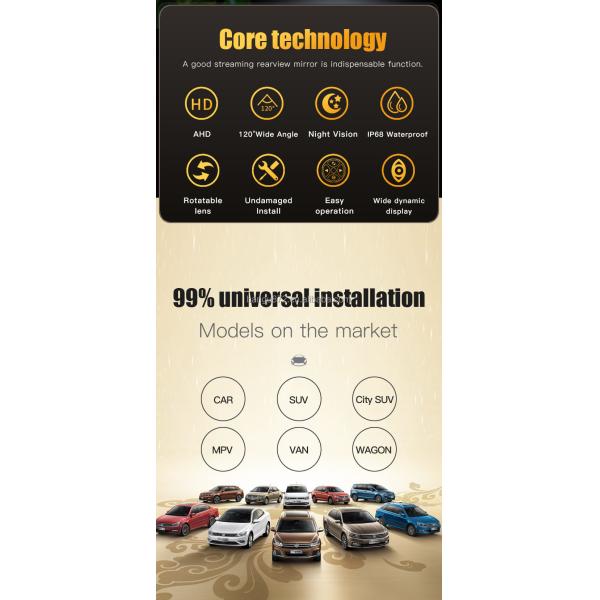 Universal Blind Spot Monitoring System with 5 Inch LCD Screen