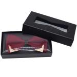 CDR AI PSD Black Rectangular Cardboard Gift Box With Transparent Lid
