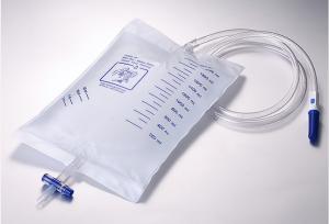 China Adult Men Disposable Urine Bags 2000ml Foley Catheter Collection Bag ISO With Strap on sale