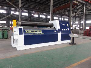 China Hydraulic 3 Roll Bending Machine , 25 - 30 mm Thickness Plate Rolling Machine on sale