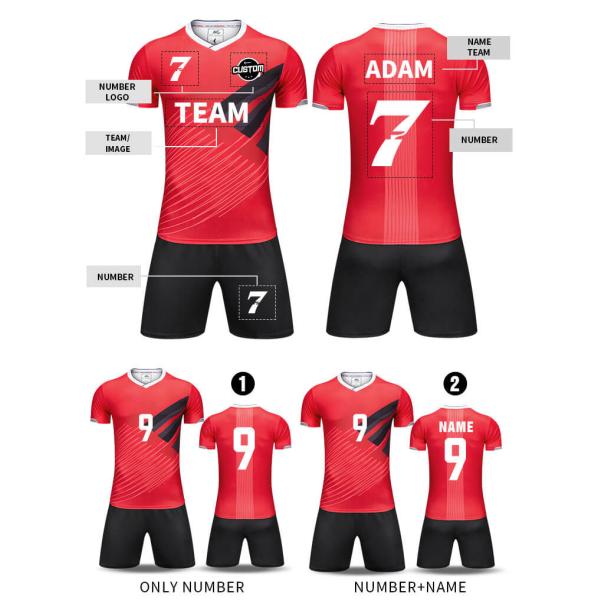 Cool Football Team Jersey Long Lasting Bright Color Machine Washable Spandex