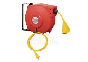 China 125V 16 ,14 Or 12 Gauge Electric Cable Reel Retractable For Indoor / Outdoor wholesale