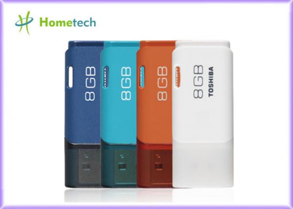 Quality High Speed Plastic USB Flash Drive / USB 2.0 Flash Memory Stick With Silk Screen Printing for sale