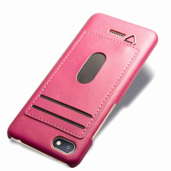 Simple Card Slot Matte PU + PTU Phone Back Case For Huawei Smartphones Mate 20 Pro Honor7A P20 Lite Multi Color