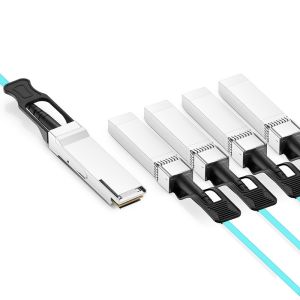 China Optical Fiber Breakout Cables QSFP-4SFP25G-AOC Compatible To SFP28 MSA And QSFP28 MSA wholesale