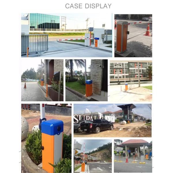 1S TO 6S 6M Length Straight Arm LED Light 220V 110V AC Motor Manual Release Traffic Light Barrier Gate