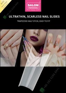 China Smile Shape Matte False Nail Tips High Quality Custom Nail Half Tips Manicure Tip for Nail Art Salon wholesale