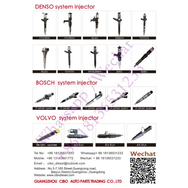 2645A747 /326-0680 10R-7672 diesel fuel injector 323D for excavator engine C4.4 &C6.6 , oriignal injector