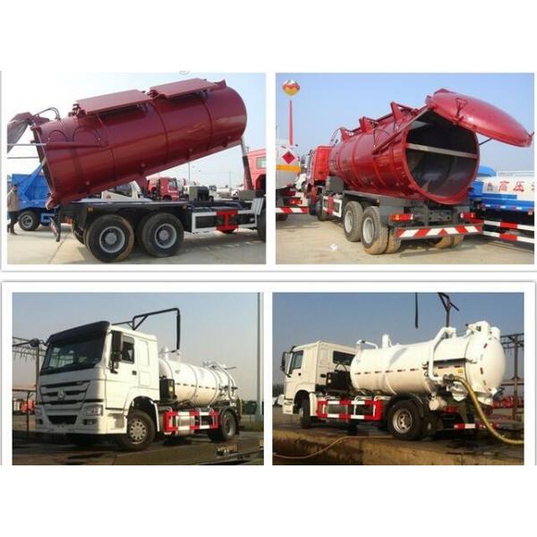 Sinotruk Howo 18000L Sewage Suction Truck With Vacuum Pump 10 Wheeler