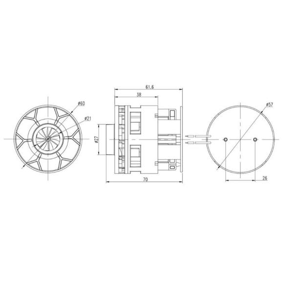 Sputum Suction Brushless DC Motor 24 Volt 350W bLDC 18Kpa Air Suction
