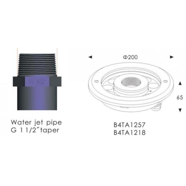 B4TA1257 B4TA1218 12 * 2 W Modern Design LED Fountain Ring Light , LED Waterproof Lights For Fountain