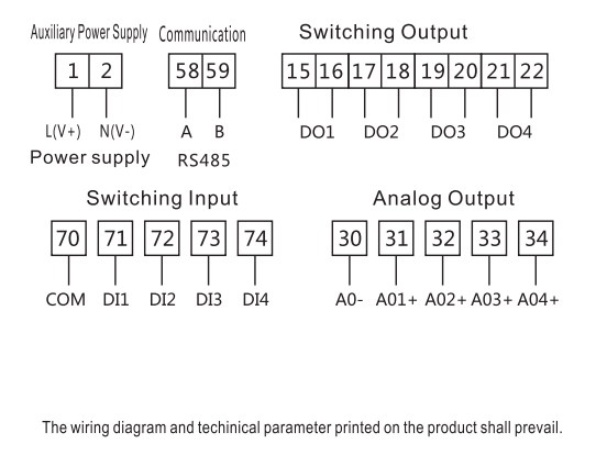 Three Phase Multi-rate Multifunction Power Meter with LCD display AC380V/50Hz