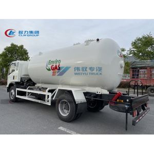 4700mm Q345R Carbon Steel 15m3 Propane Tank Truck LPG Bobtails