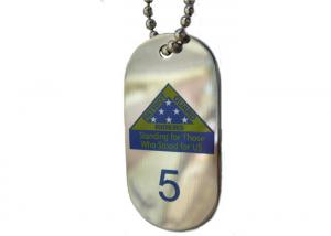 China Silk Screen Printing Stainless Steel Promotional Gift Patriot Mens Dog Tag, Personalised Dog Tags Necklaces on sale