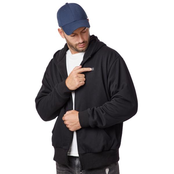 Black High Visibility Electric Heated Jacket Polyester S-3XL