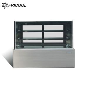 Refrigerated bakery display case for bakery shop with CE and ETL