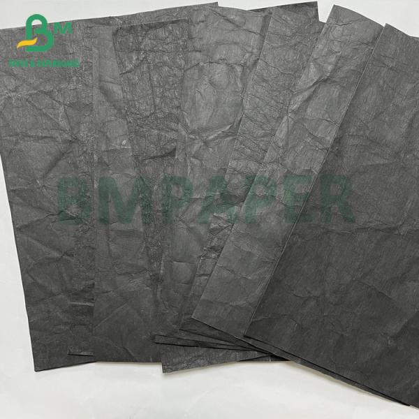 0.55mm Black Biodegradable Durable Washable Jeans Label paper