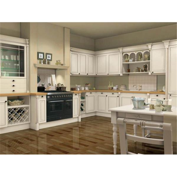 American Style MDF Kitchen Cabinet Doors Film Decorative 378*660mm Size